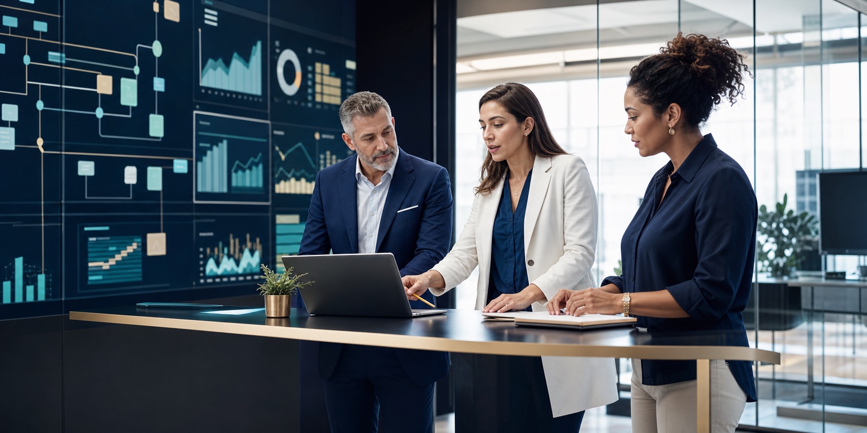 Healthcare operations team in a connected command center
